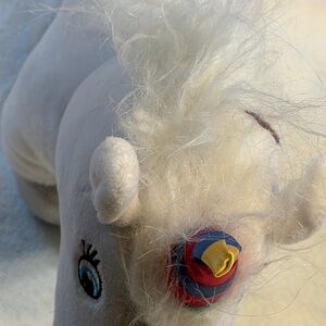 Plush White Unicorn Toy
